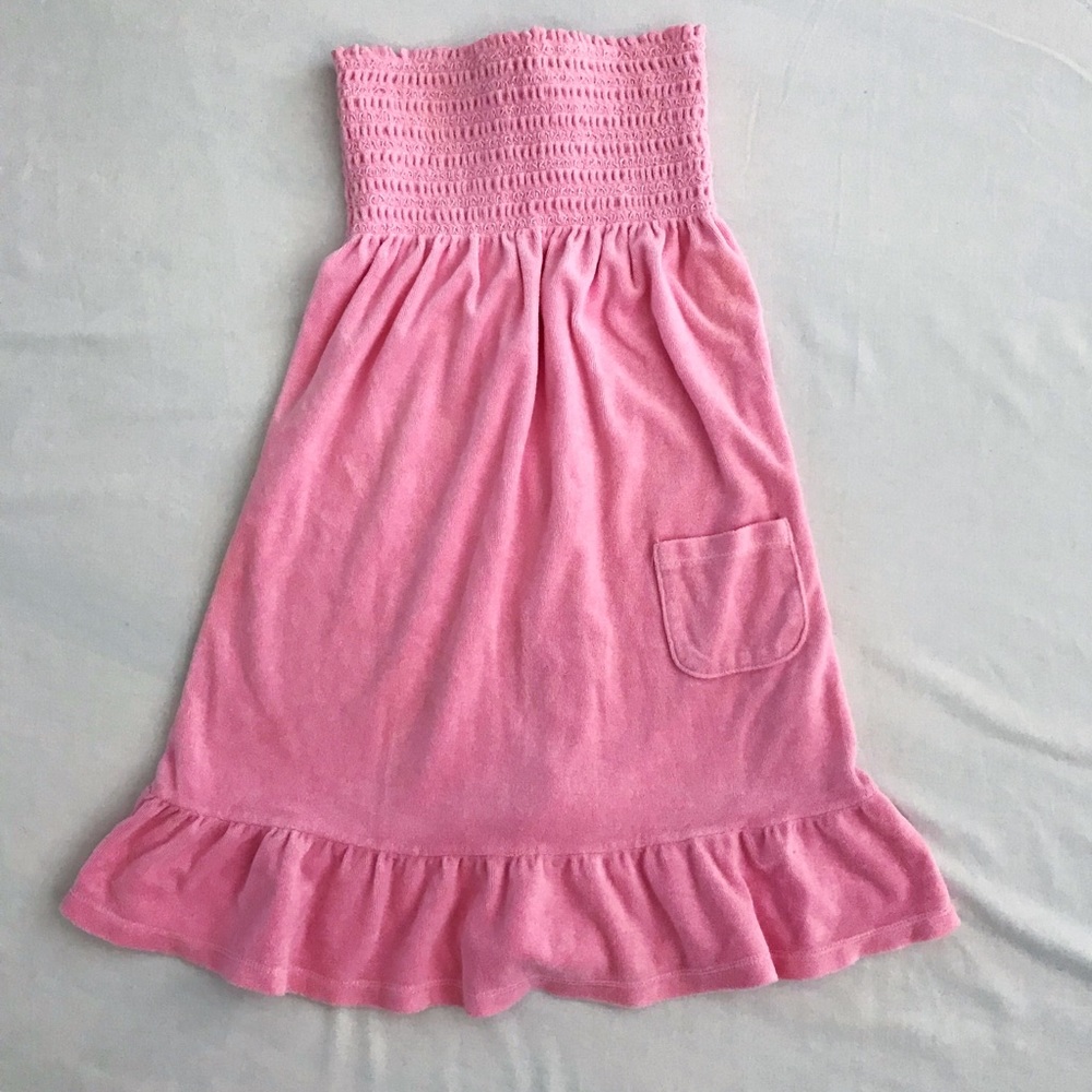 Pretty Pink Juicy Couture Smocked Mircoterry Dress